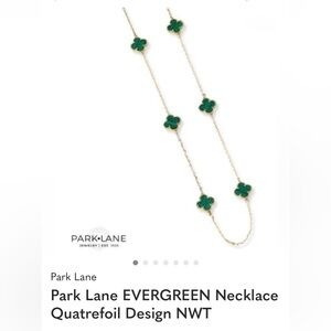 Park Lane Evergreen quatrefoil Necklace